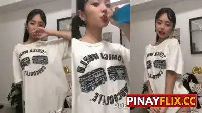 Lumagok Muna ng Juice Bago Himasin Ang Butas na May Juice